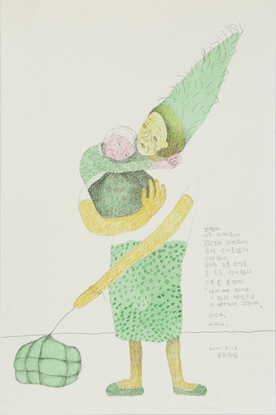 윤석남, ‘가볍다 너무 가벼워서..’, 2001, ⓒ윤석남